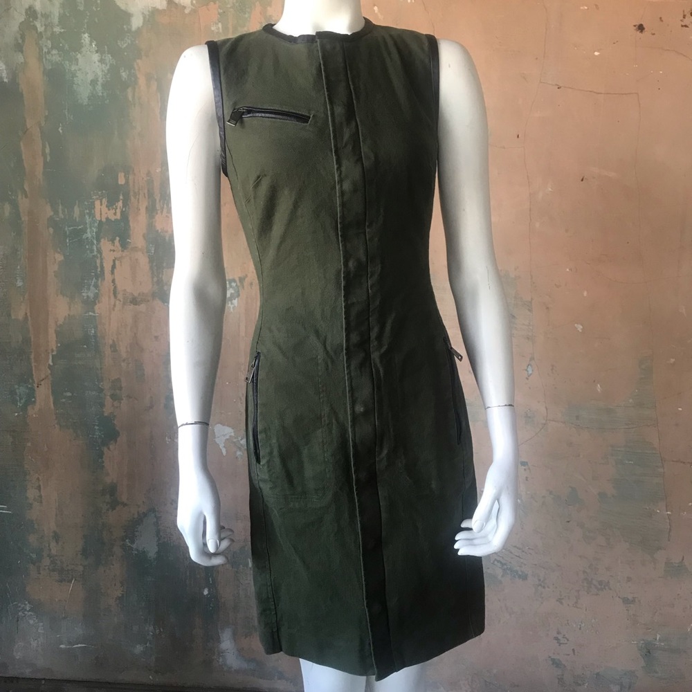 Ralph Lauren Sleeveless Army Dress Green Size 8